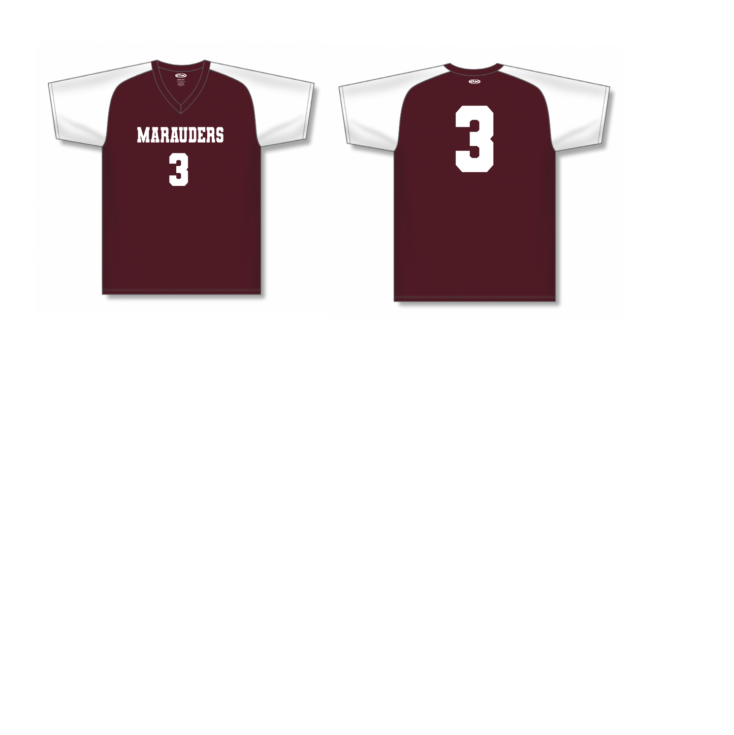 Volleyball Contrast Sleeve Performance Dry-fit Jersey