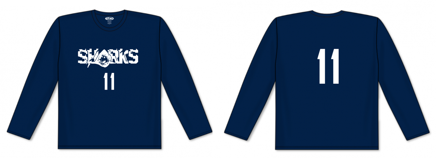 Long-sleeve Volleyball Performance Dry-fit T-Shirt