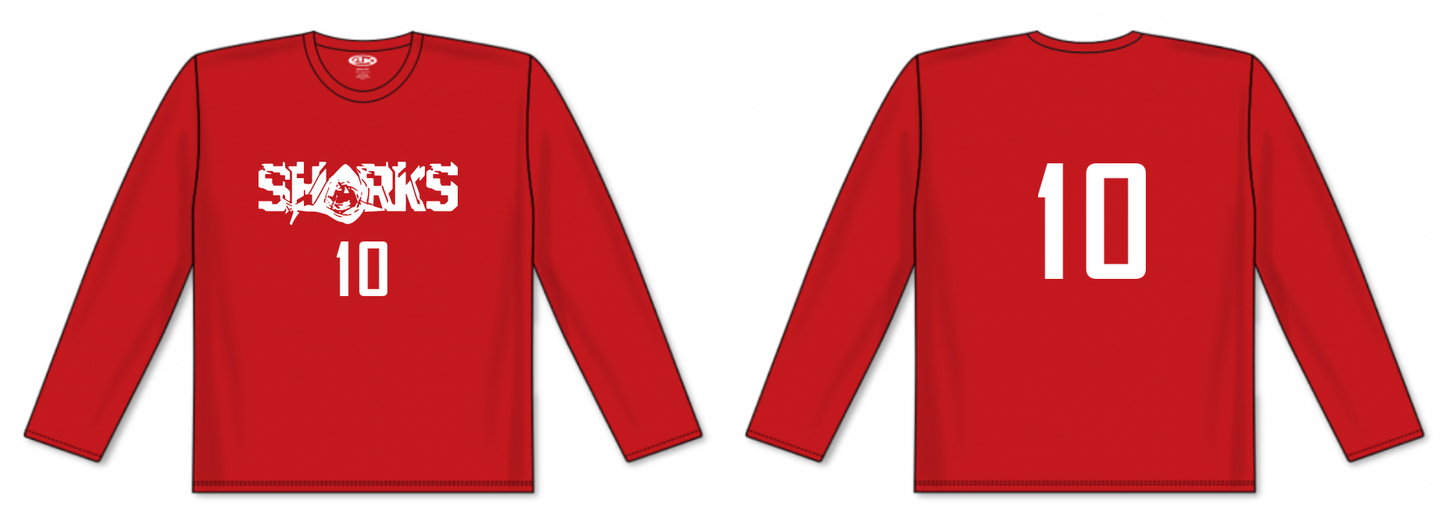 Long-sleeve Volleyball Performance Dry-fit T-Shirt