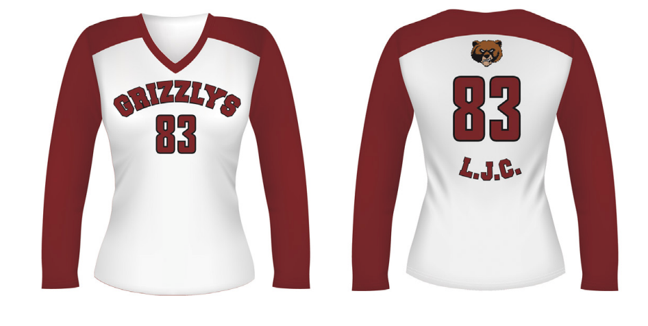 Sublimated Ladies Long-sleeve Volleyball Jersey