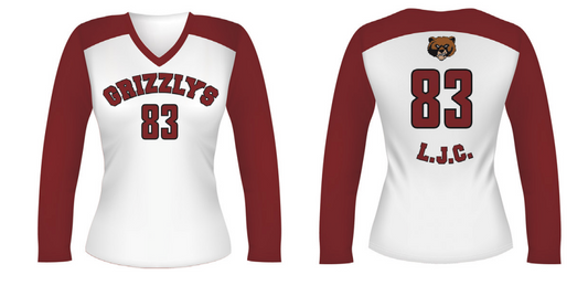 Sublimated Ladies Long-sleeve Volleyball Jersey