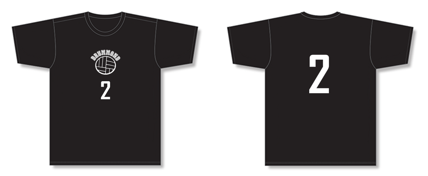 Short-sleeve Volleyball Unisex Dry-fit Performance T-shirt