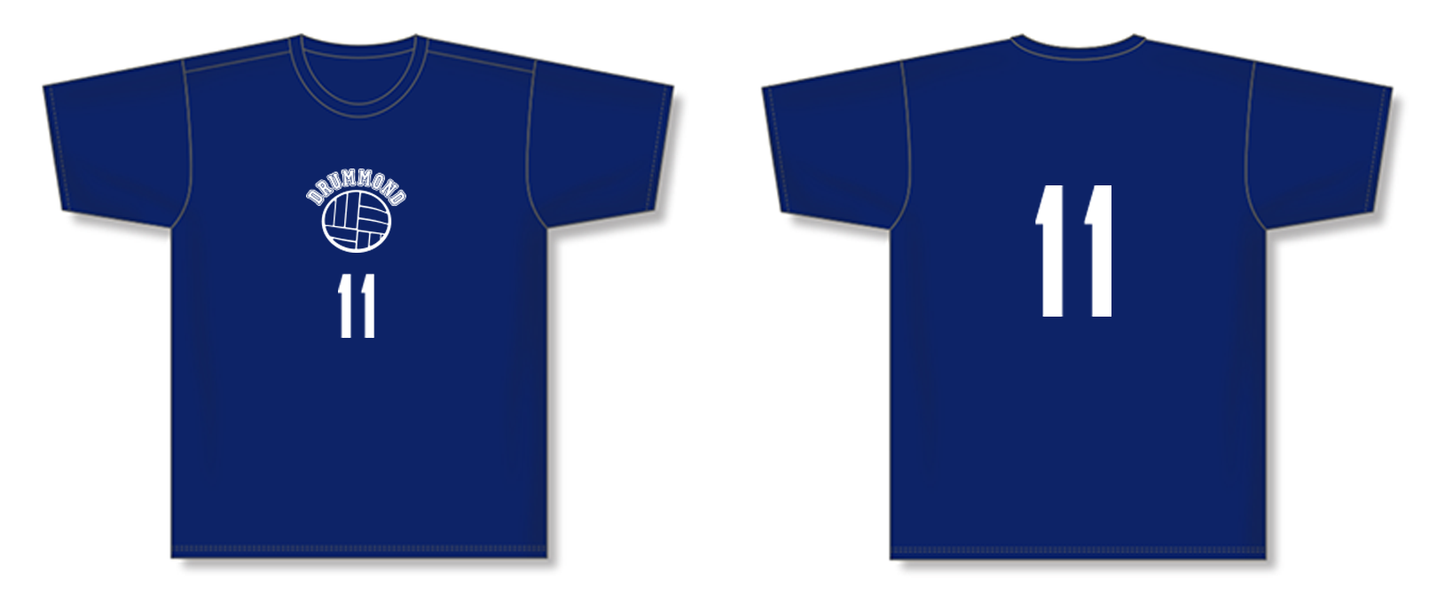 Short-sleeve Volleyball Unisex Dry-fit Performance T-shirt