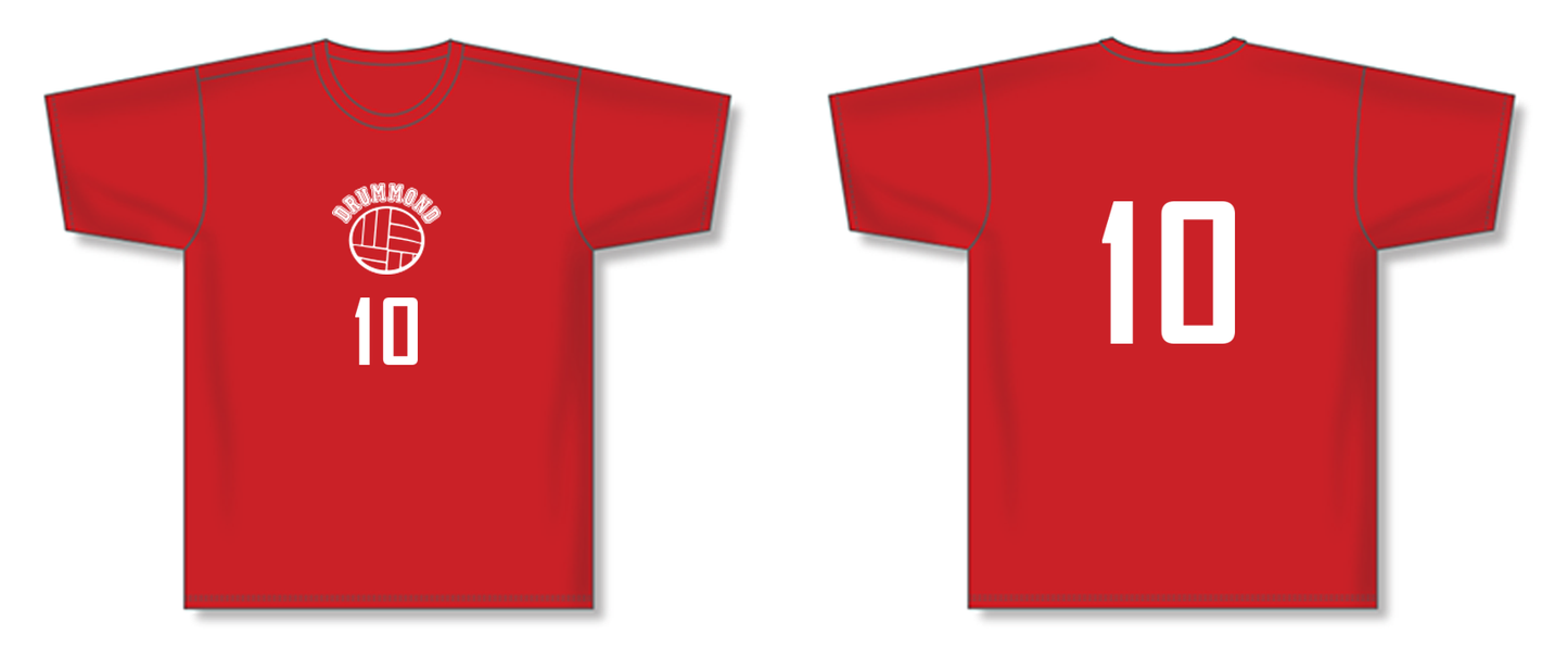 Short-sleeve Volleyball Unisex Dry-fit Performance T-shirt