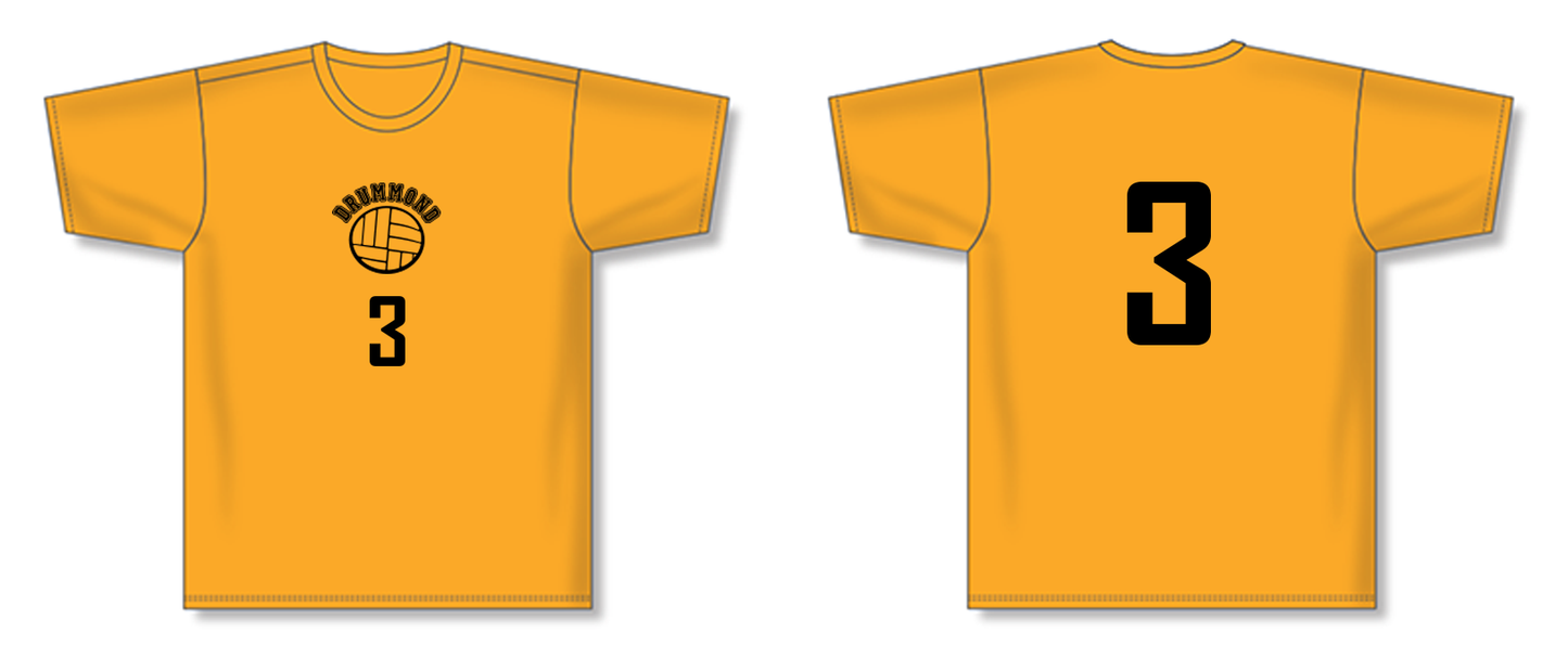 Short-sleeve Volleyball Unisex Dry-fit Performance T-shirt