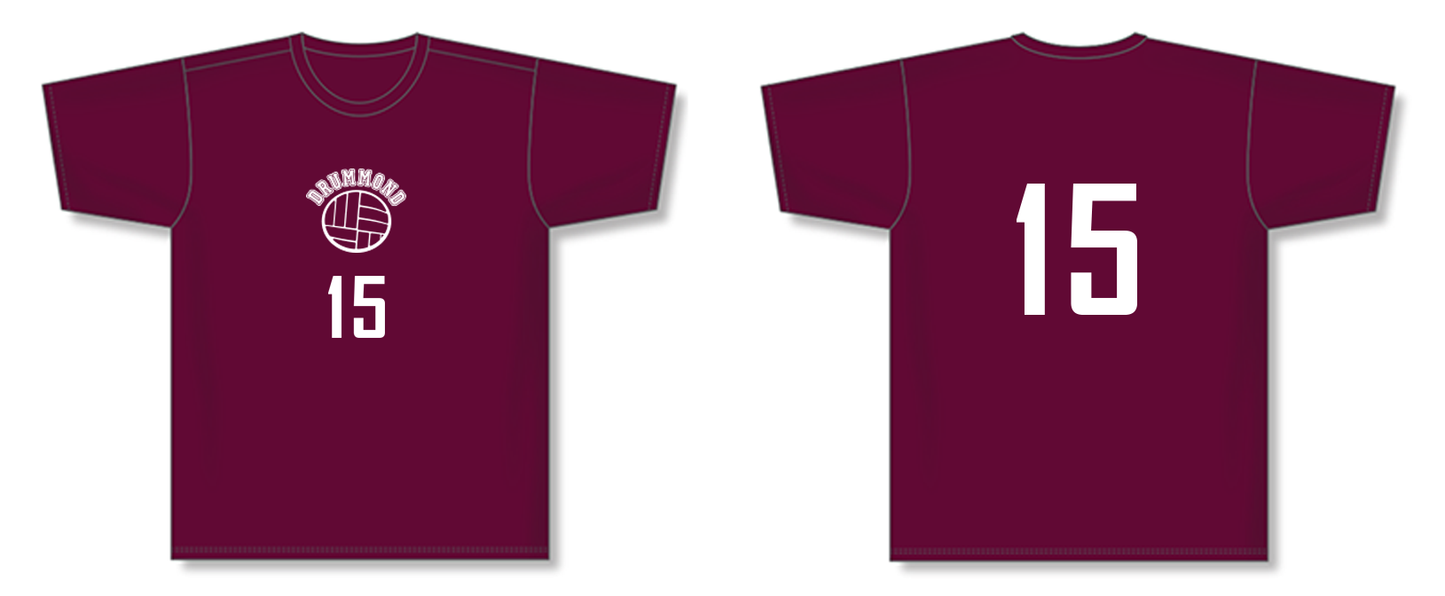 Short-sleeve Volleyball Unisex Dry-fit Performance T-shirt