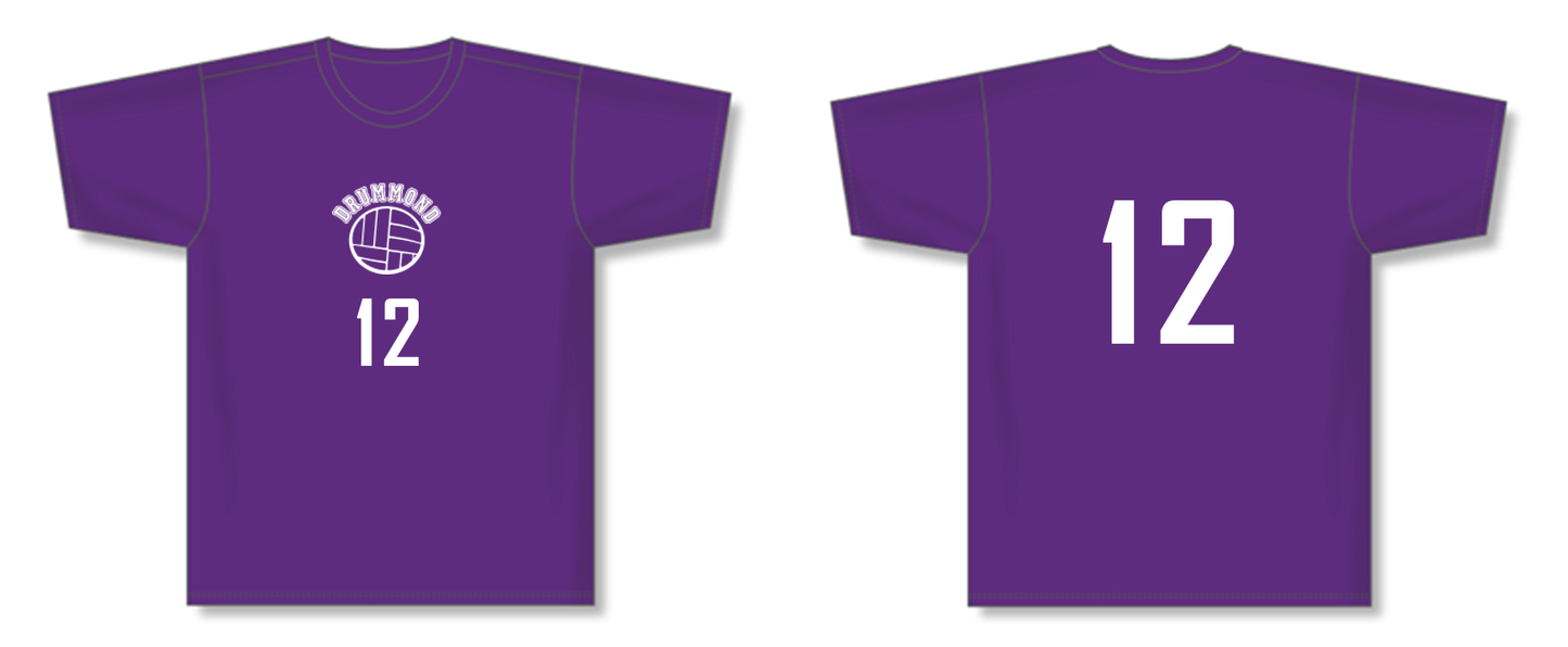 Short-sleeve Volleyball Unisex Dry-fit Performance T-shirt