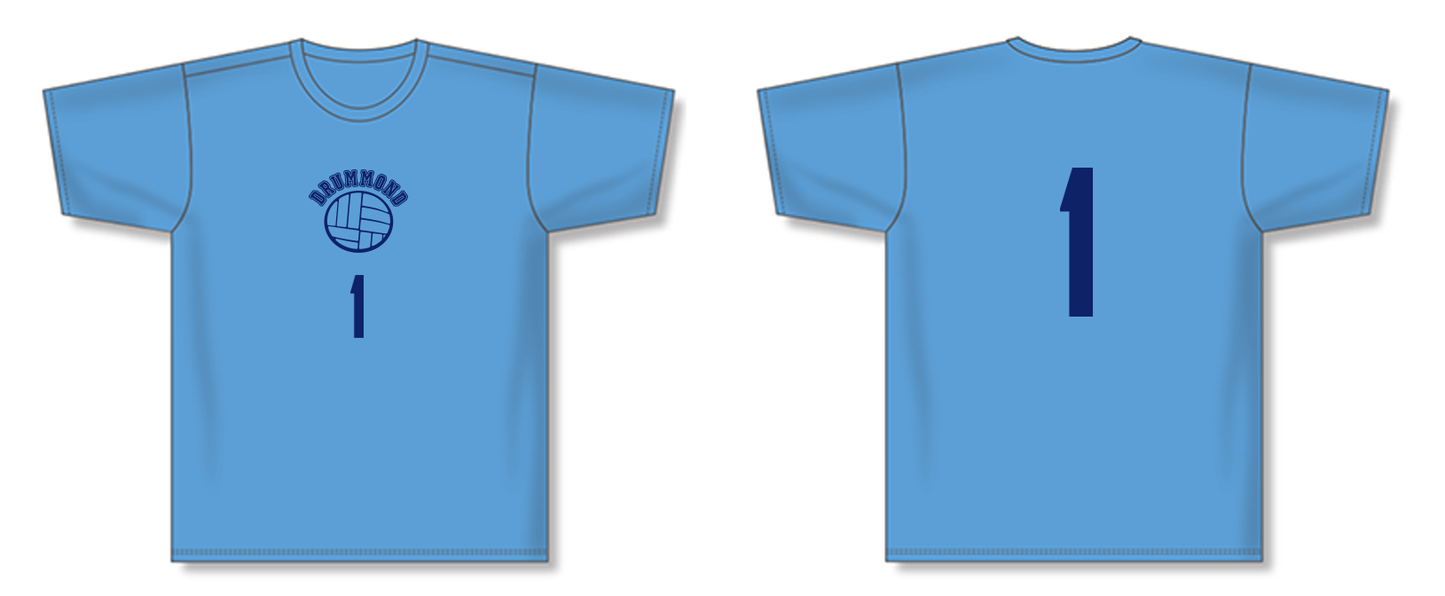 Short-sleeve Volleyball Unisex Dry-fit Performance T-shirt
