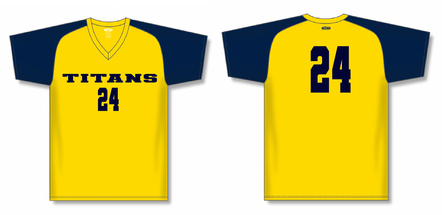 Volleyball Contrast Sleeve Performance Dry-fit Jersey